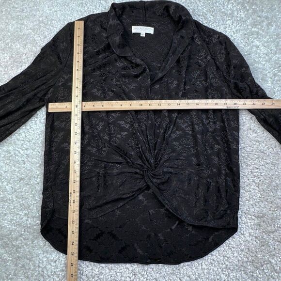 Caroline Constas Black Bette Blouse Balloon Sleeves - Picture 8 of 11